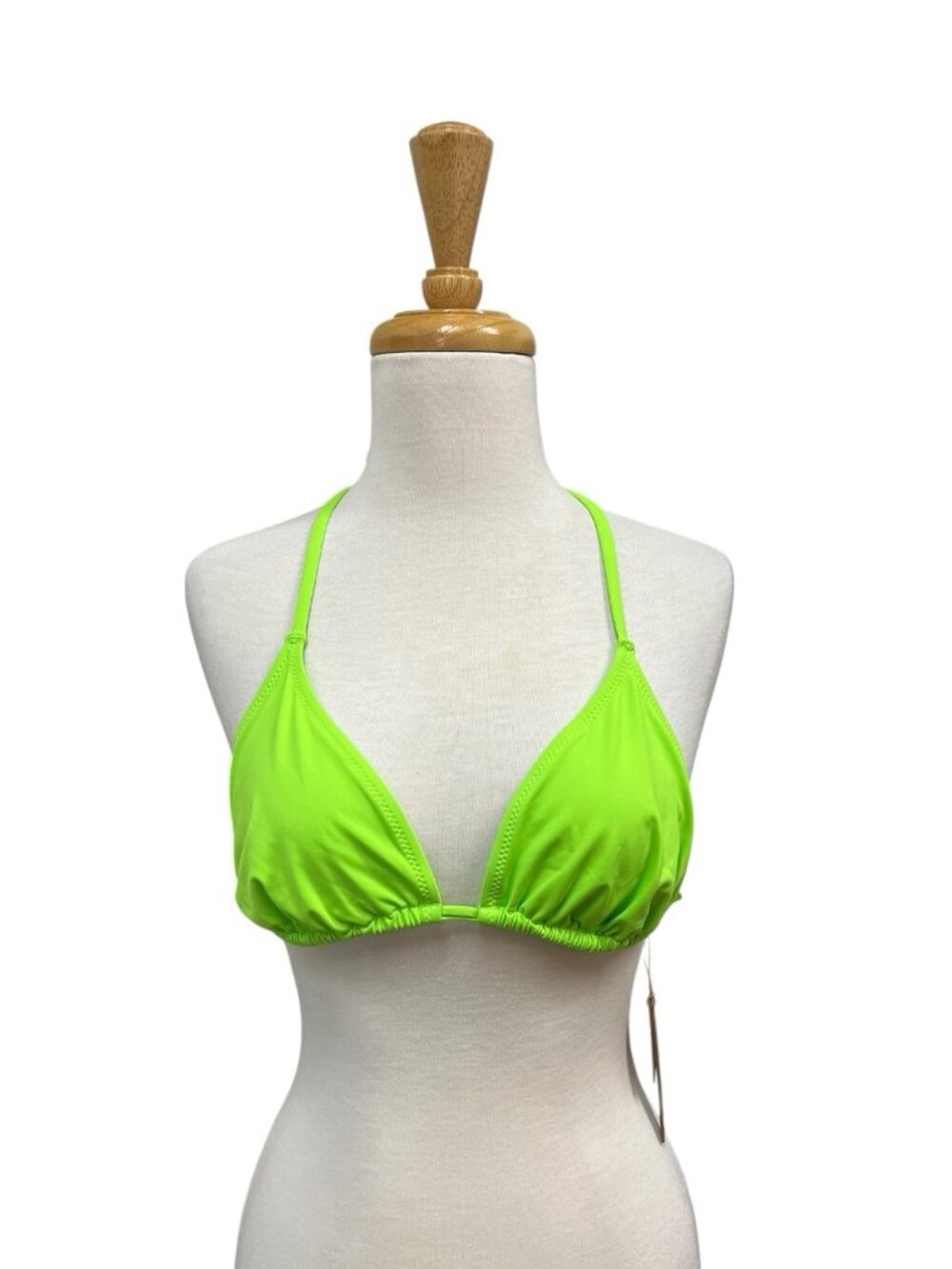 SKIMS Neon Lime Triangle Bikini Top